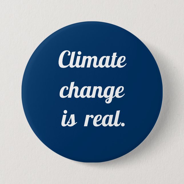 Climate Change:  Prussian Blue Button (Vorderseite)