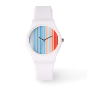 Climate Crisis Warming stripes Armbanduhr