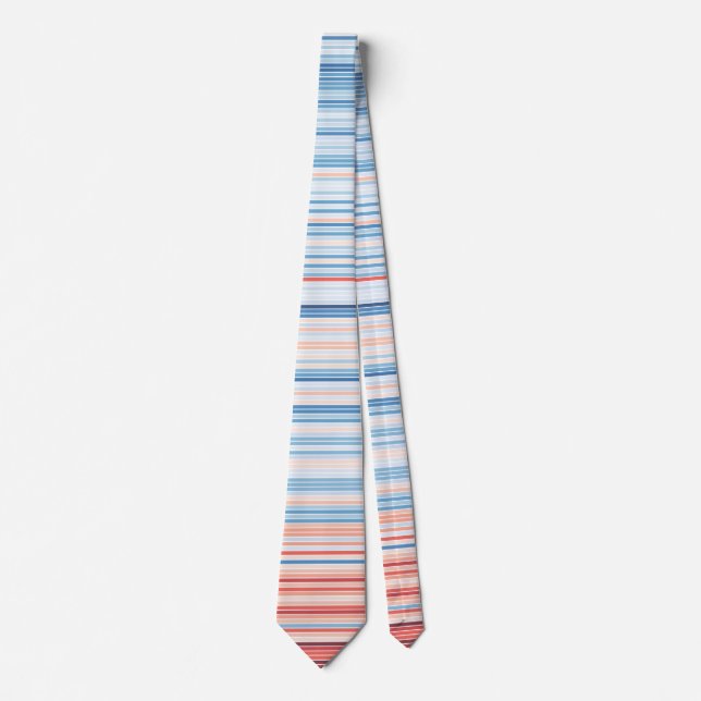 Climate Stripes Krawatte Deutschland 1881-2019 (Vorderseite)