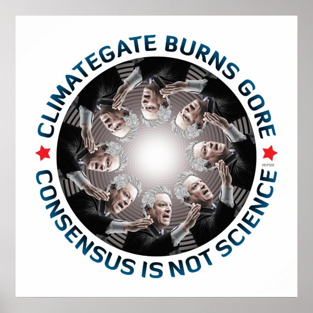 Climategate Burns Gore Poster (Vorne)