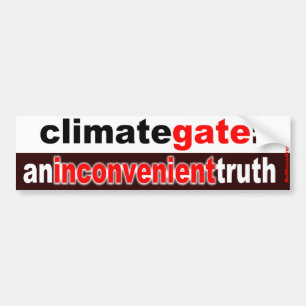 climategate: eine ungünstige Wahrheit Autoaufkleber
