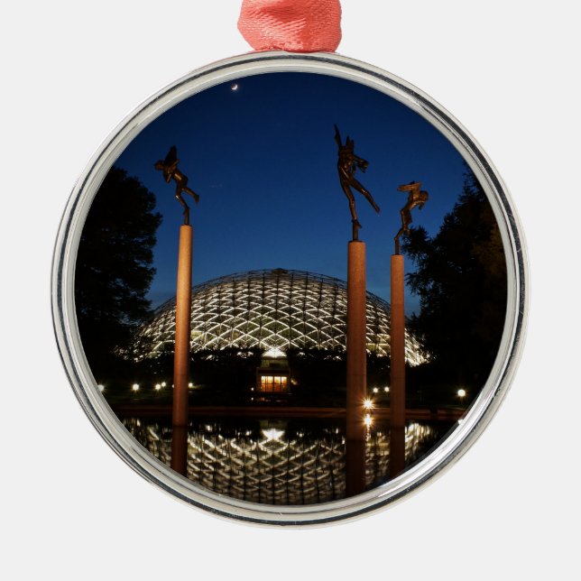Climatron an botanischem Garten Missouris Ornament Aus Metall (Vorne)