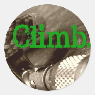 Climb2 Runder Aufkleber