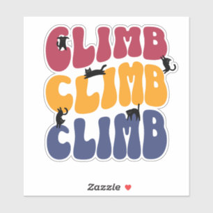 Climb Cats Vintage Color Edition Aufkleber