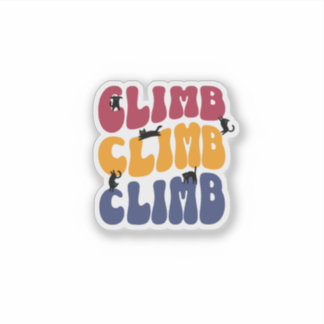 Climb Cats Vintage Color Edition Aufkleber