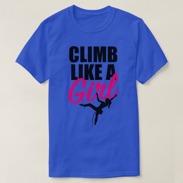 CLIMB WIE EIN MÄDCHEN 5 T-Shirt (Design vorne)