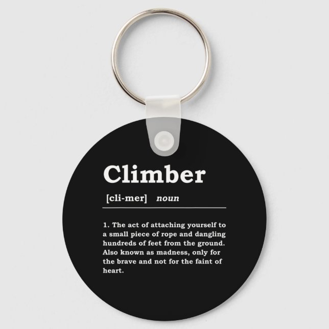 Climber Definition Noun Boulderin Rock Climber Mou Schlüsselanhänger (Vorderseite)