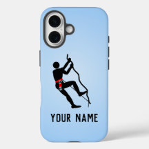 Climber-Skalierung herausfordernde Felswand, eigen