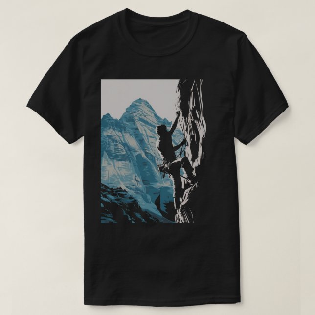 Climber und Rocks T-Shirt (Design vorne)