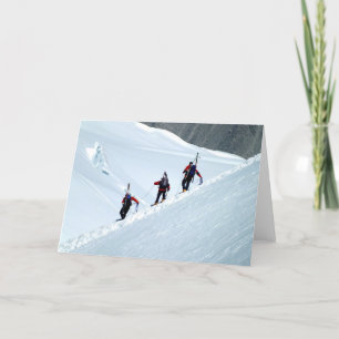 Climbers, Mont Blanc, Frankreich Feiertagskarte
