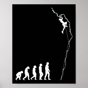 Climbing Evolution - Spaßiger Boulderer Felsenklet Poster