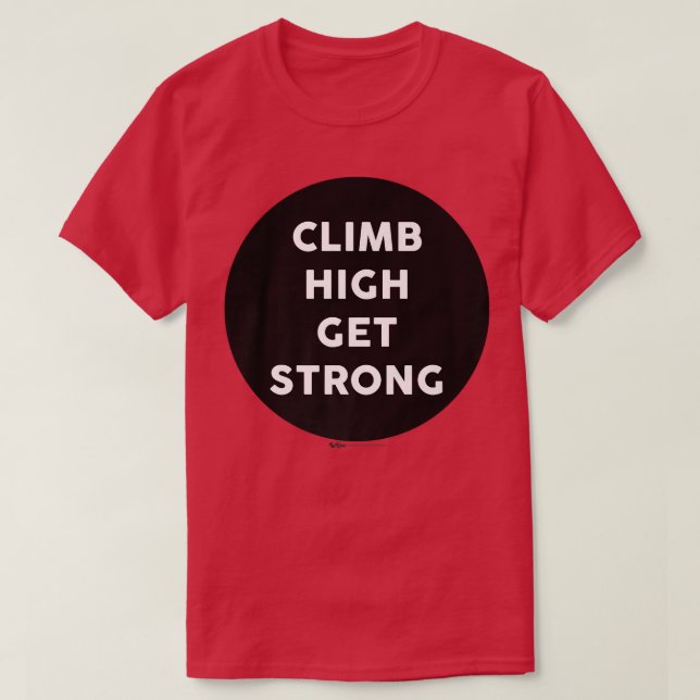 Climone High: Starke Gym-Arbeit für Word-Design T-Shirt (Design vorne)