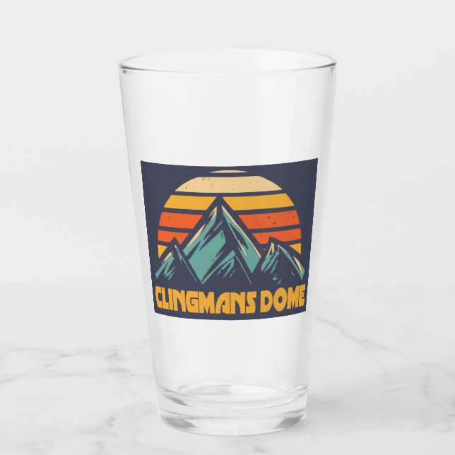 Clingmans Dome Retro Türkis Glas (Vorderseite)