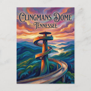 Clingmans Dome Tennessee Postkarte