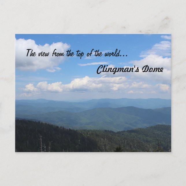 Clingmans Hauben-Postkarte Postkarte (Vorderseite)