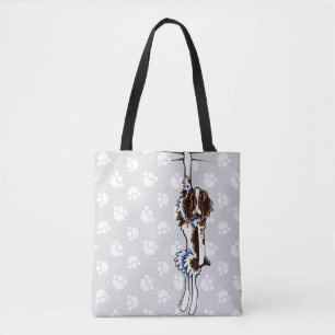 Clingy Liver White Springer Spaniel Tasche