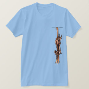Clingy roter Rost-DobermannPinscher T-Shirt