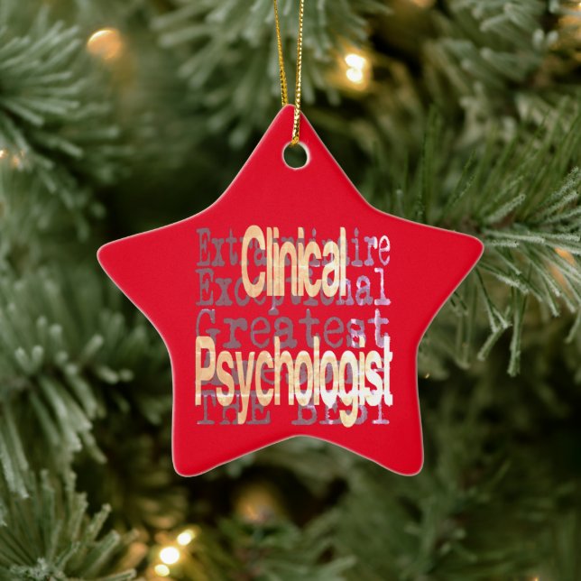 Clinical Psychologist Extraordinaire Keramik Ornament (Baum)