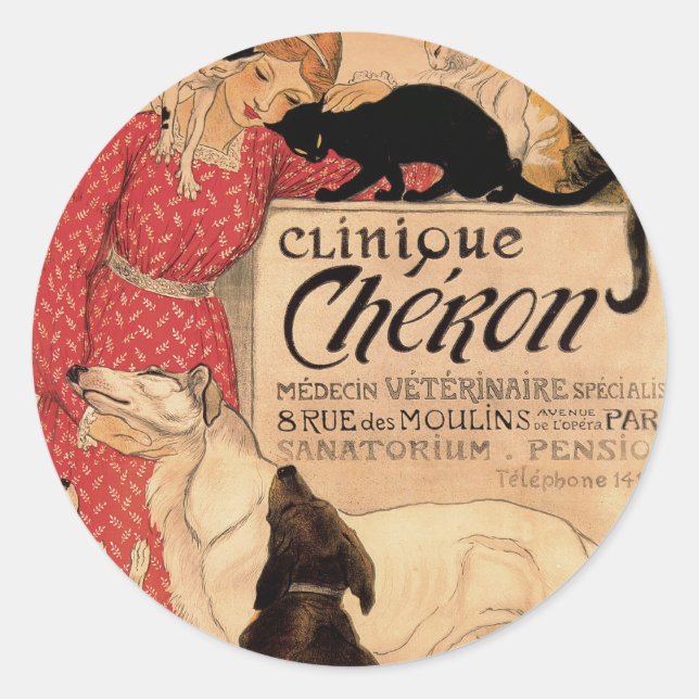 Clinique Cheron Runder Aufkleber (Vorderseite)