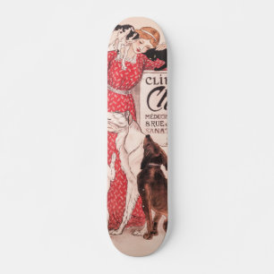Clinique Cheron Vintag Dog Cat Steinlen Poster Skateboard