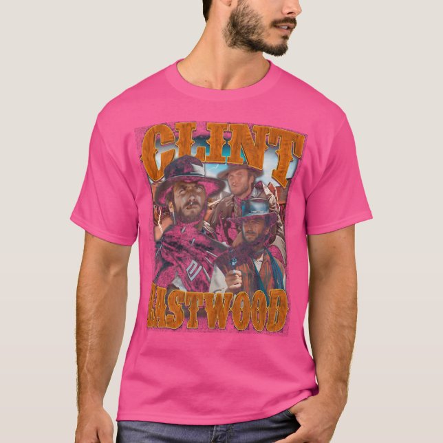 Clint Eastwood Classic Bootleg Style T-Shirt (Vorderseite)