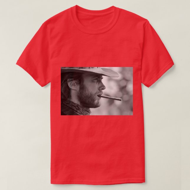 Clint Eastwood Rauchen 2 T-Shirt (Design vorne)