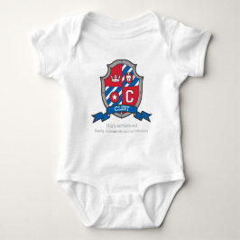 Clint Jungs C Name & Bedeutung Ritter Schild Baby Strampler
