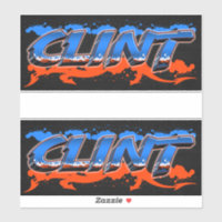 Clint Vorname Name Graffiti Aufkleber Sticker