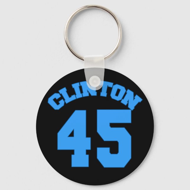 CLINTON 45 - Hillary for President Schlüsselanhänger (Vorderseite)