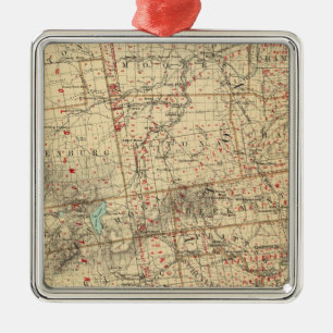 Clinton County Silbernes Ornament