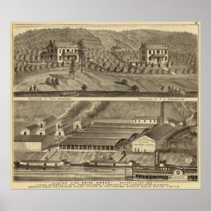 Clinton-Feuer-Ziegelstein-Arbeits-Andersons Poster