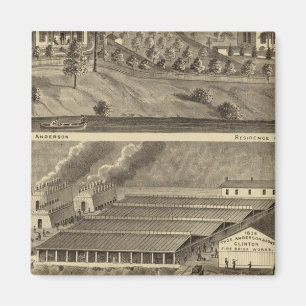 Clinton Fire Brick Works Andersons Landing Magnet