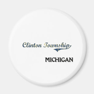 Clinton-Gemeinde-Michigan-Stadt-Klassiker Magnet