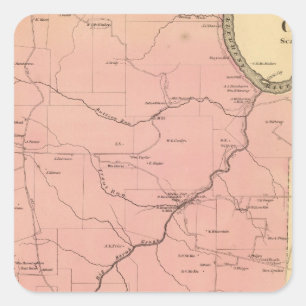 Clinton-Gemeinde Quadratischer Aufkleber