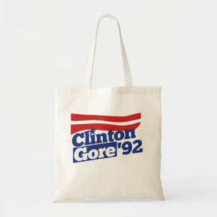 Clinton Gore 92 retro 90s bill clinton al gore Tragetasche