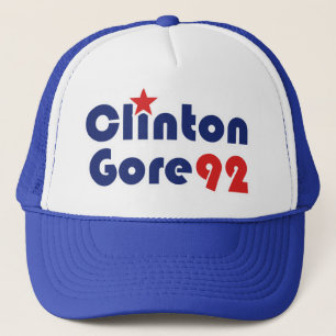 Clinton Gore 92 Retro-Demokrat Truckerkappe