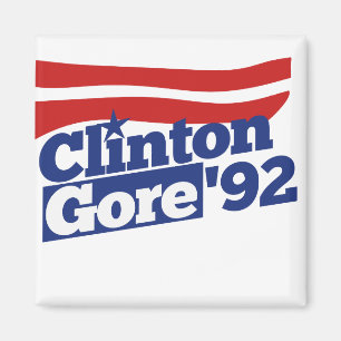 Clinton Gore 92 Retropolitik Magnet