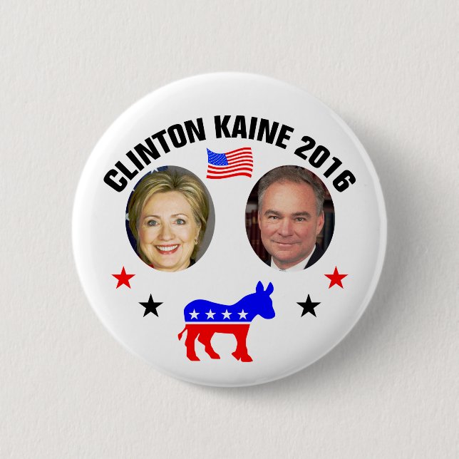 CLINTON KAINE 2016 BUTTON (Vorderseite)
