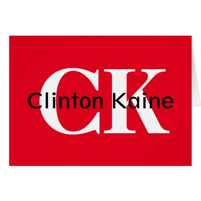 Clinton Kaine - CK 2016 (Vorderseite (Horizontal))
