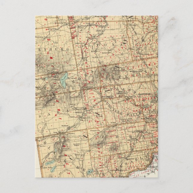 Clinton Landkreis Postkarte (Vorderseite)