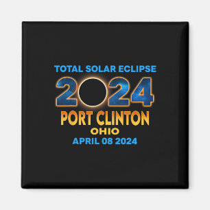 Clinton Ohio Eclipse 2024 Gesamtsolarzellen Magnet