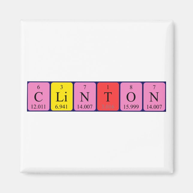 Clinton Periodenmagnet Magnet (Vorne)