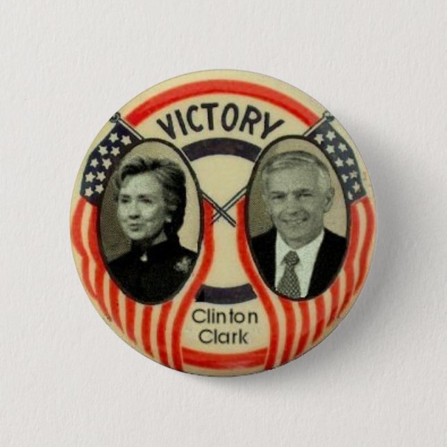 Clinton u. Clark Button (Vorderseite)