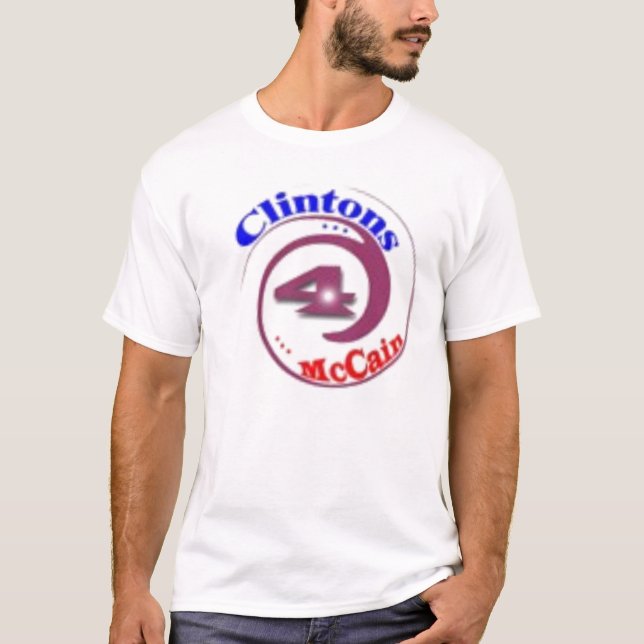 clintons4McCain politisches Kundgebungs-Shirt T-Shirt (Vorderseite)