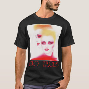 Clio Faces Italo Disco Klassisches Tribute Design T-Shirt