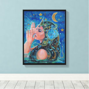 Clio Mermaid mit Goldakzenten von Renee Lavoie Leinwanddruck