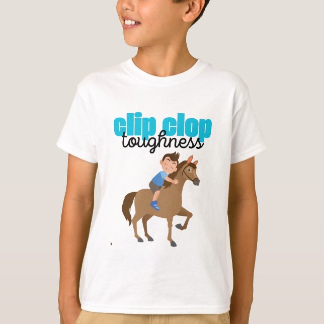 Clip Clop Junge umarmt T-Shirt (Vorderseite)