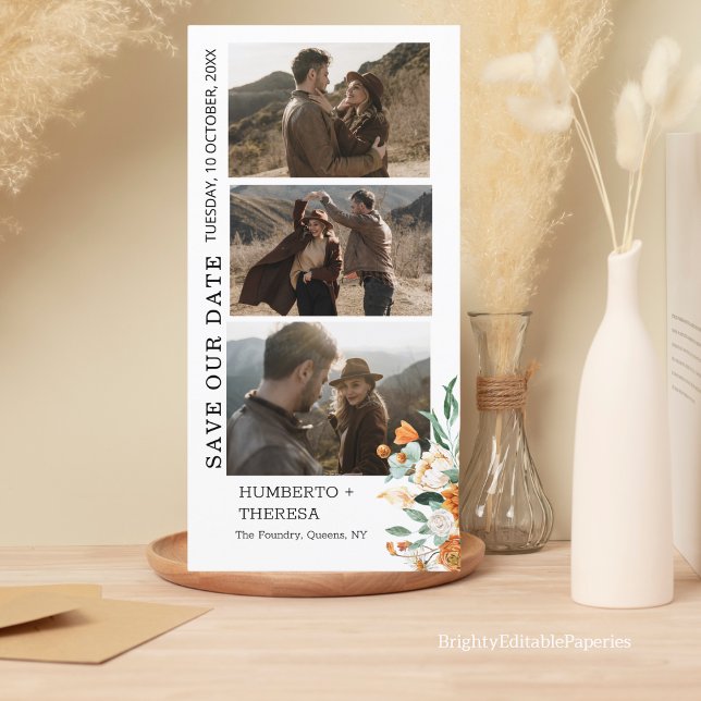 Clipart Foto Strip Save the Date Einladung (Von Creator hochgeladen)