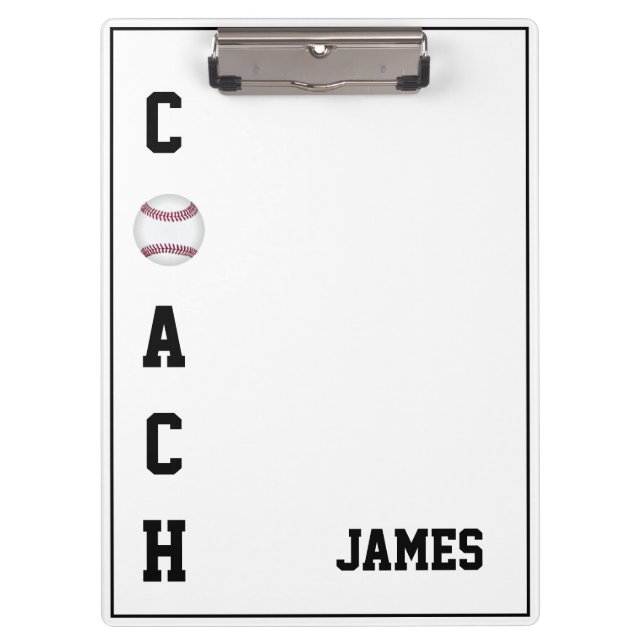 Clipboard-Baseball-Coach Klemmbrett (Vorderseite)