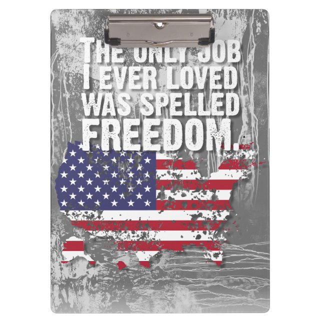 Clipboard – Freedom Job Klemmbrett (Vorderseite)